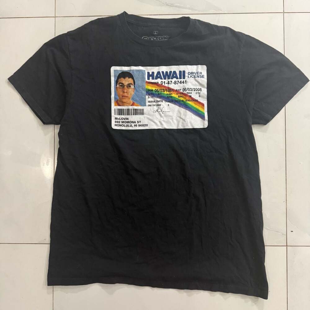 Superbad McLovin Hawaii ID Short Sleeve Graphic Tee
